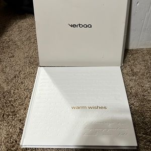 Verbaa warm wishes 10x10 guest book.